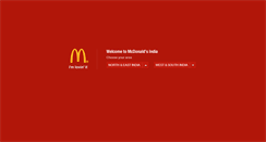 Desktop Screenshot of mcdonaldsindia.com
