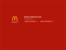 Tablet Screenshot of mcdonaldsindia.com