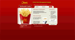 Desktop Screenshot of osms.mcdonaldsindia.net